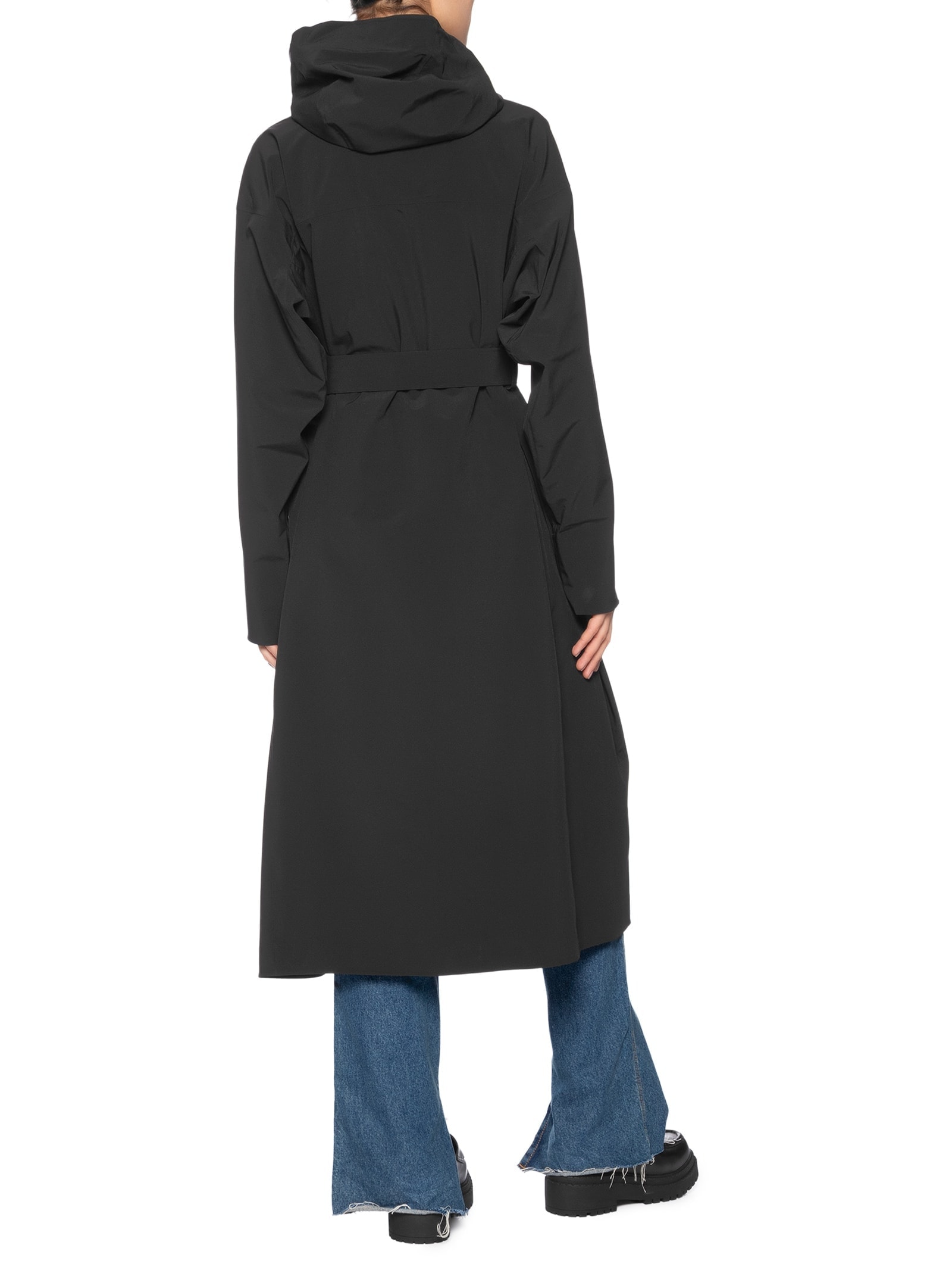 Casaco Feminino Overshirt Em Denim Tamanho Grande Preto Lacoste