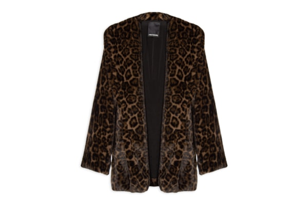 Casaco Feminino Oversized De Pelo - Animal Print