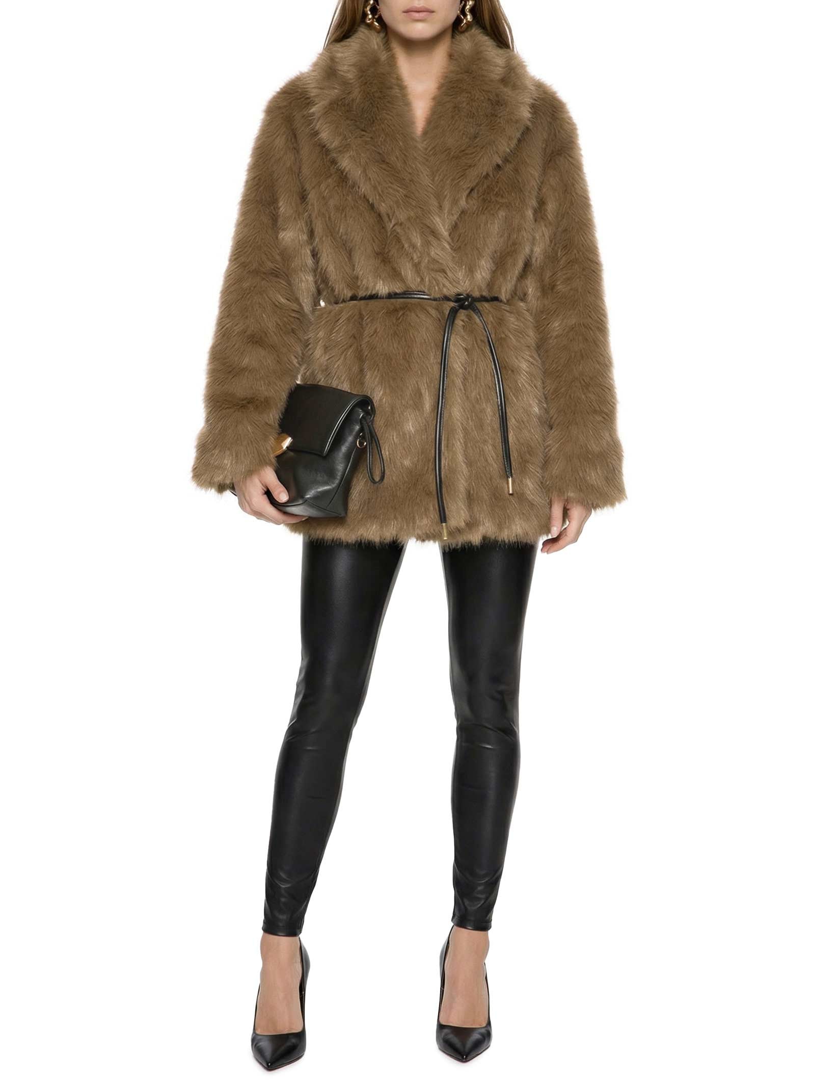 Casaco Feminino Oversized De Pelo Marrom My Favorite