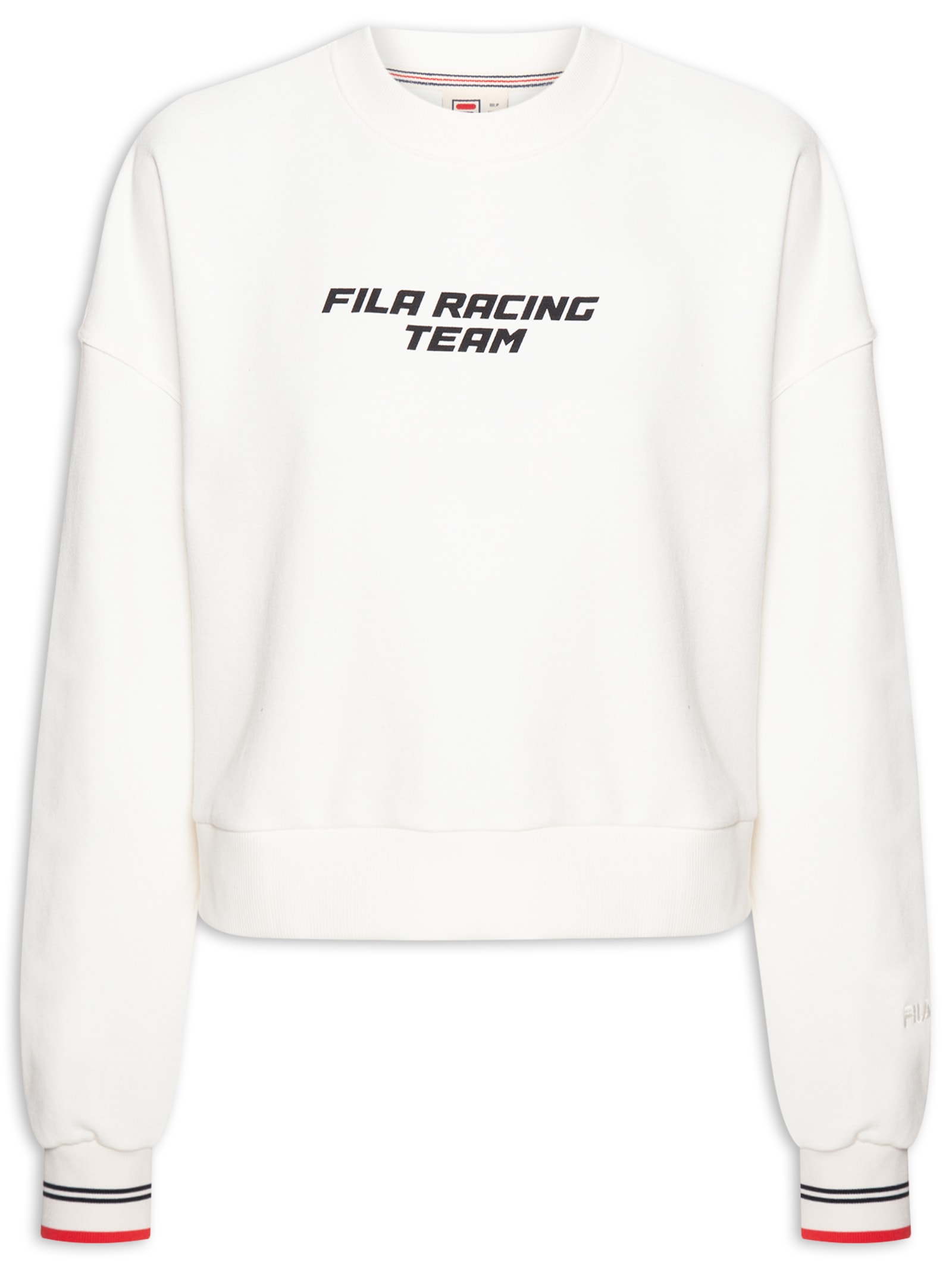 Fila Casaco Feminino Oversized Motor Sport Branco1