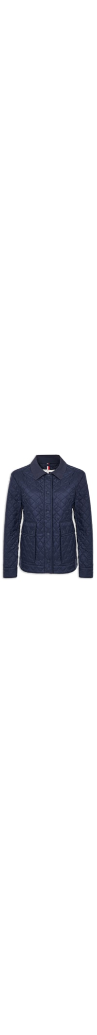 Casaco Feminino Padded Nylon Slim Quilted Jacket - Azul
