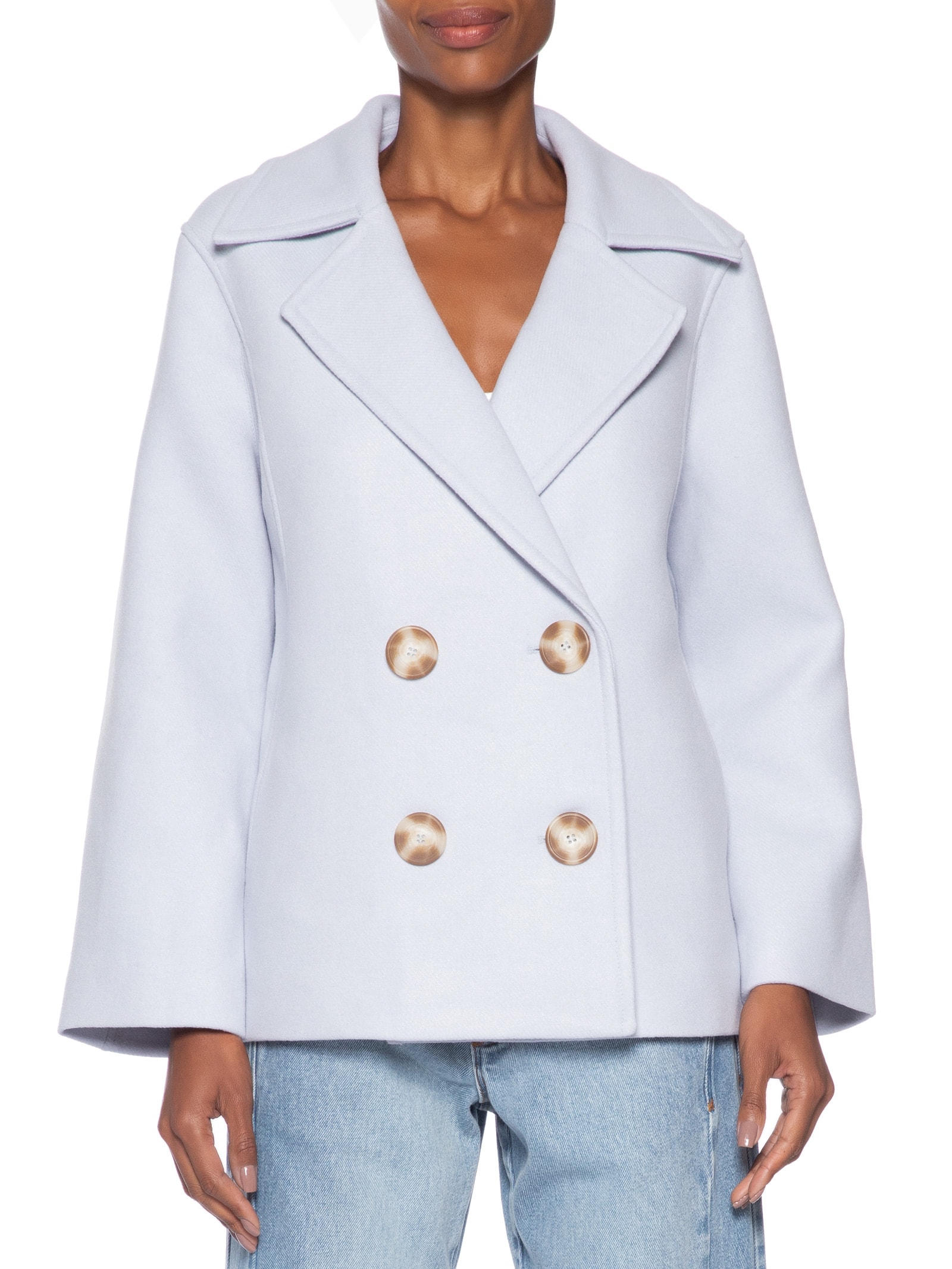 Casaco Feminino Pesado Oversized Azul Animale