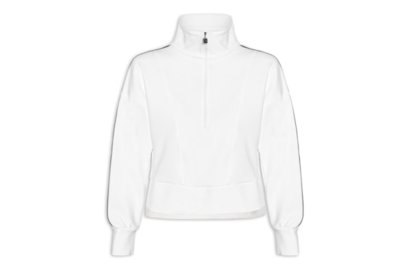 Casaco Feminino Piping Classic Sports - Branco