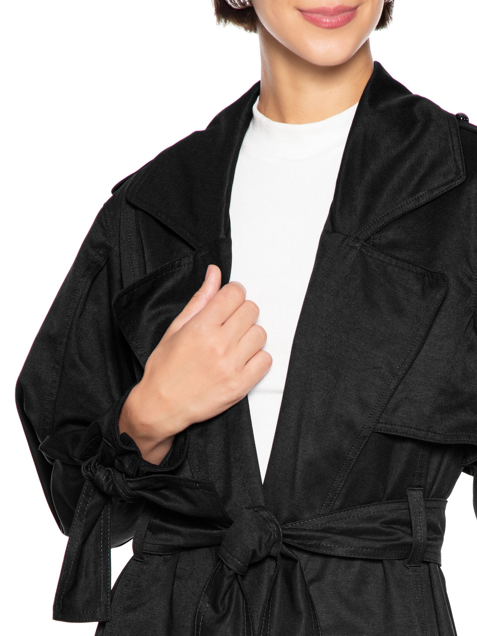 Casaco Feminino Preto Open