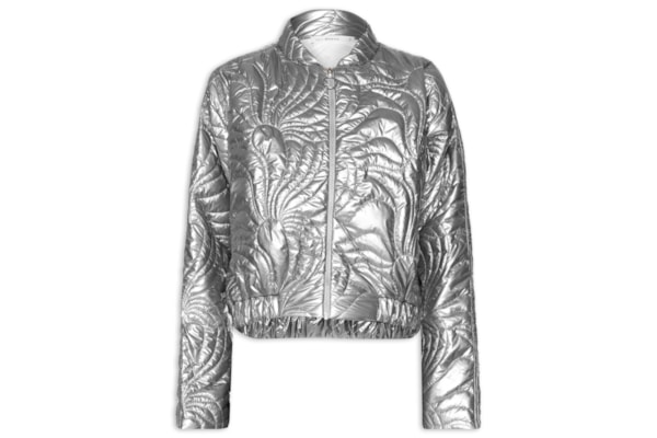 Casaco Feminino Puffer Matelassê - Prata