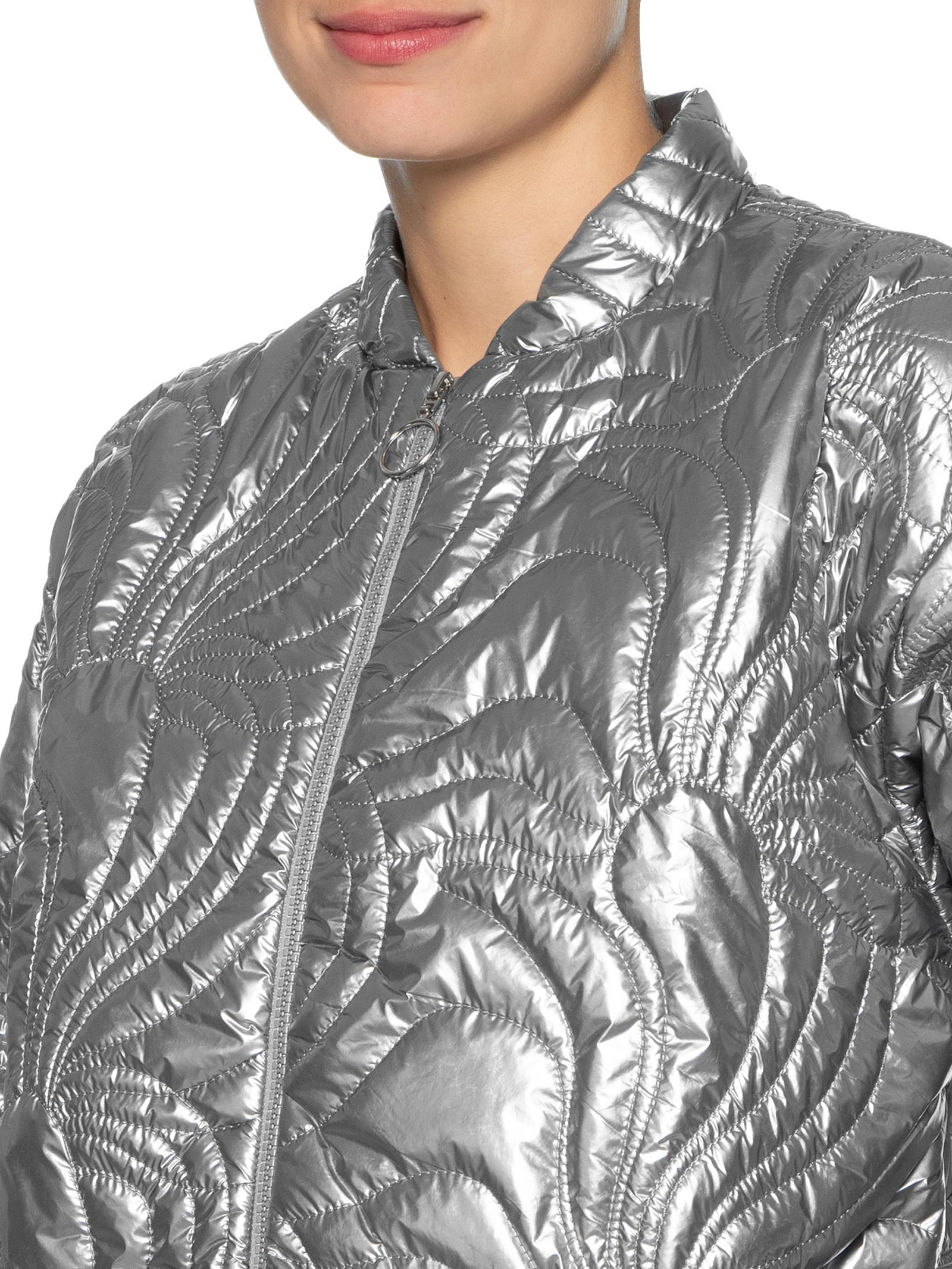 Casaco Feminino Puffer Matelassê Prata Dress To