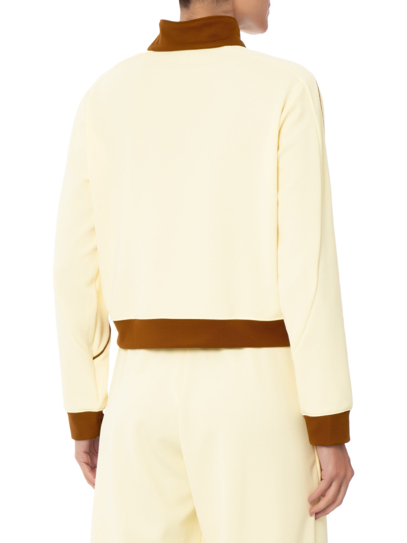 Casaco Feminino Sport Legacy Piquê 1/4 Zip Off White New Balance