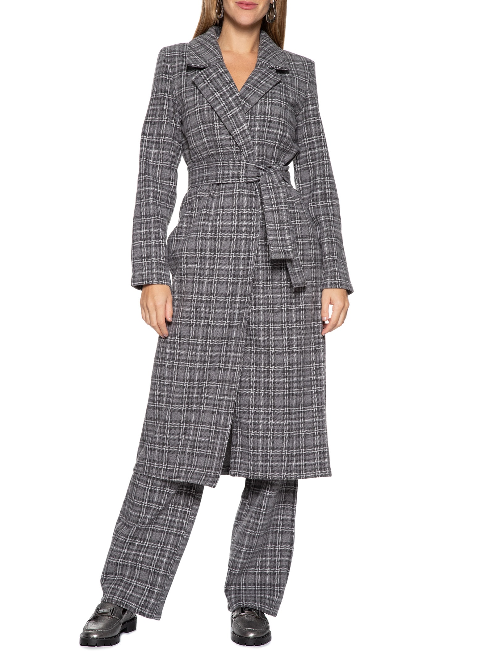 My Favorite Things - Casaco Feminino Super Midi - Cinza