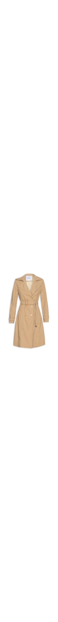 Casaco Feminino Trench Coat Com Cinto - Bege