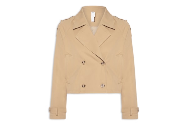 Casaco Feminino Trench Coat Curto - Bege