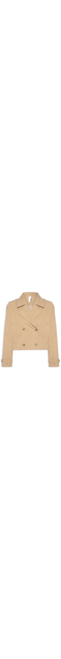 Casaco Feminino Trench Coat Curto - Bege