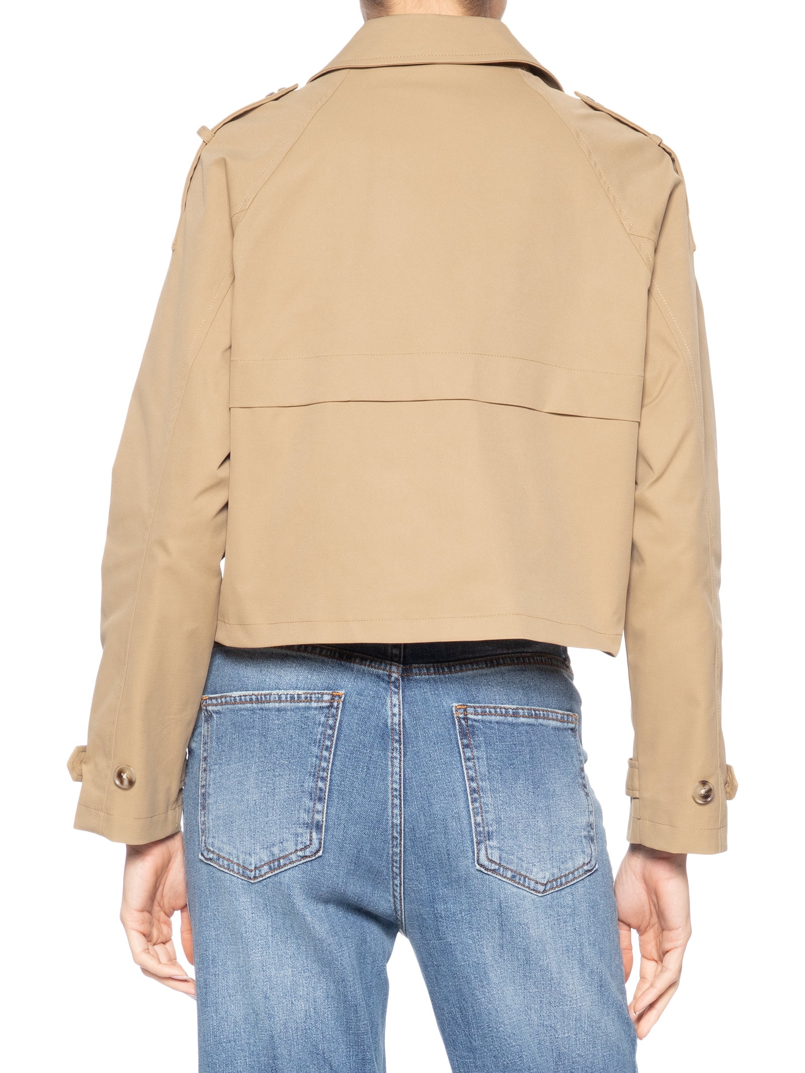 Casaco Feminino Trench Coat Curto Bege '2Essential