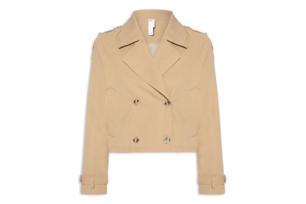 Casaco Feminino Trench Coat Curto - Bege