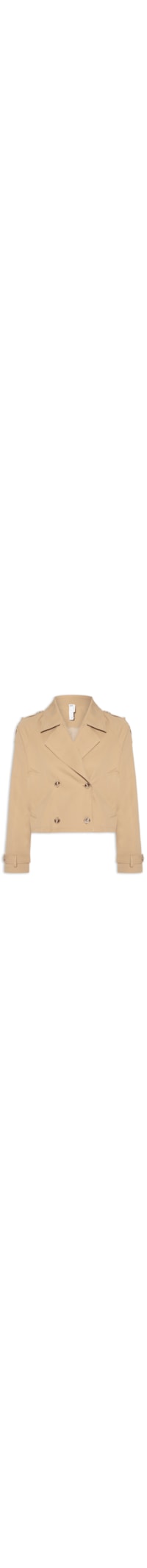 Casaco Feminino Trench Coat Curto - Bege