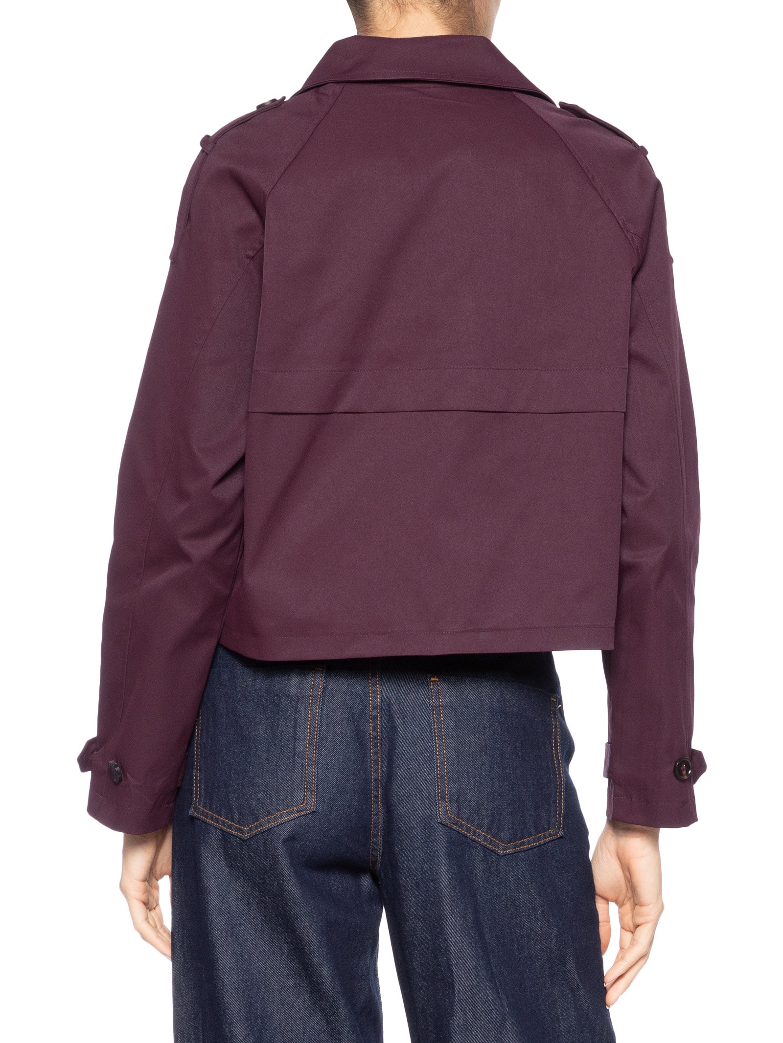 Casaco Feminino Trench Coat Curto Vermelho '2Essential