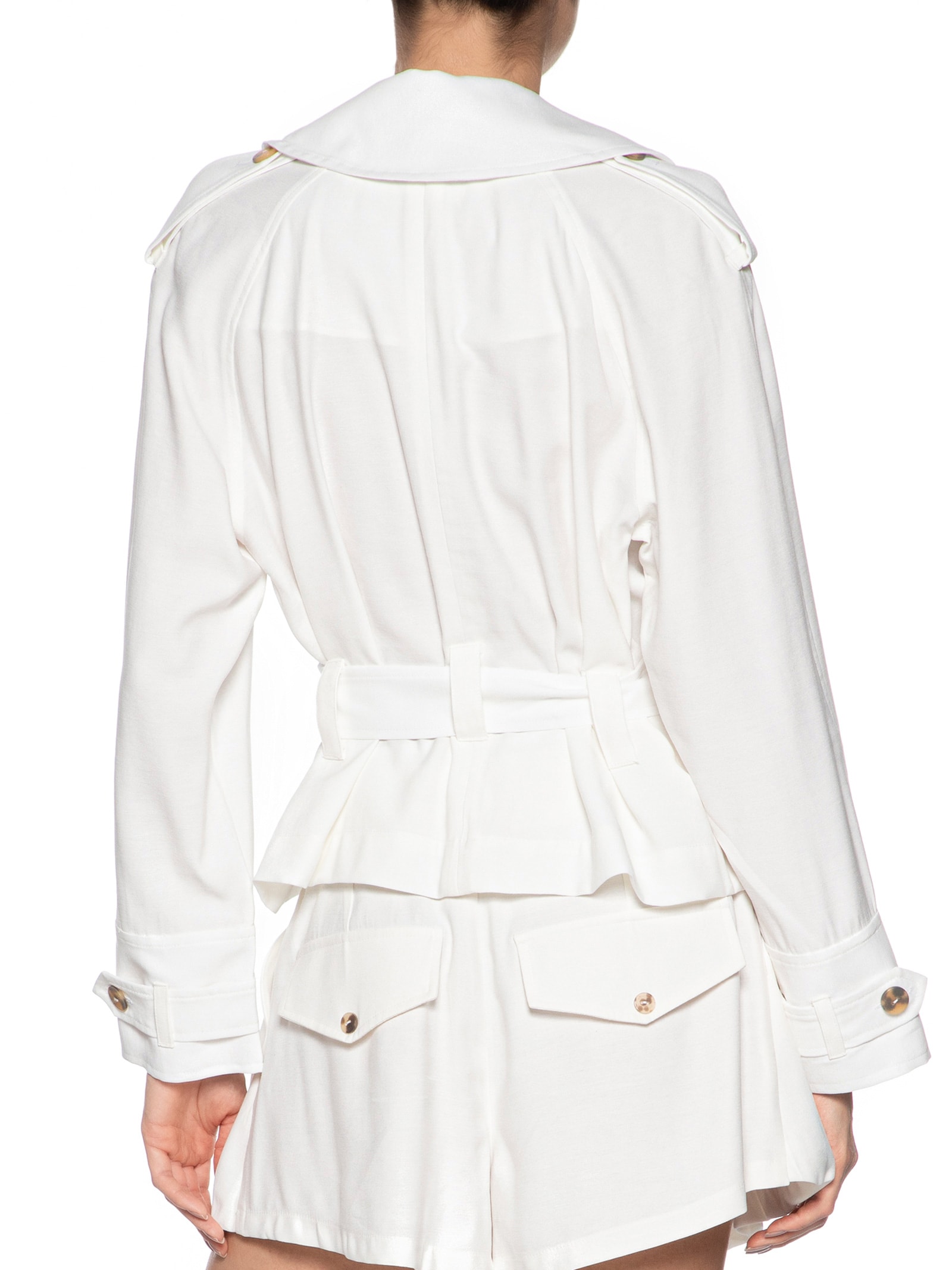 Casaco Feminino Trench Coat Leve Branco Animale Jeans