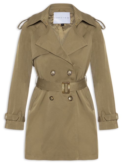 Casaco Feminino Trench Coat – Marrom