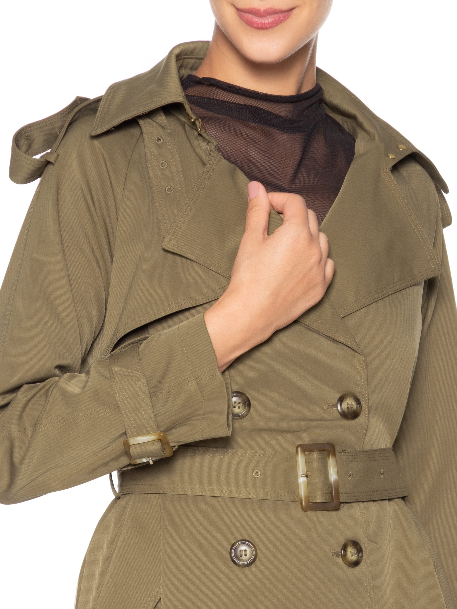 Casaco Feminino Trench Coat Marrom Market 33