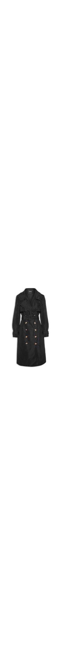 Casaco Feminino Trench Coat - Preto