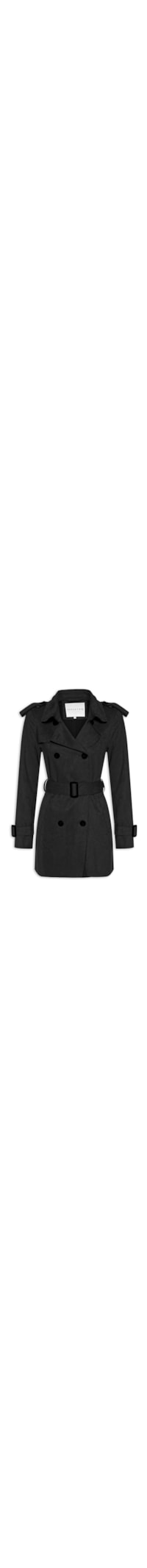 Casaco Feminino Trench Coat - Preto