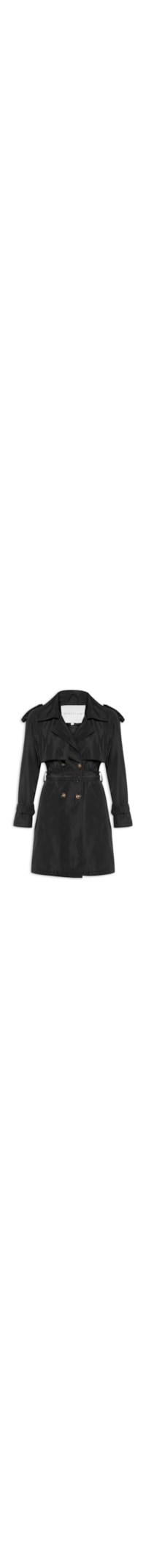 Casaco Feminino Trench Coat - Preto
