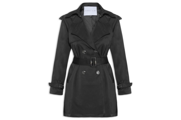 Casaco Feminino Trench Coat - Preto