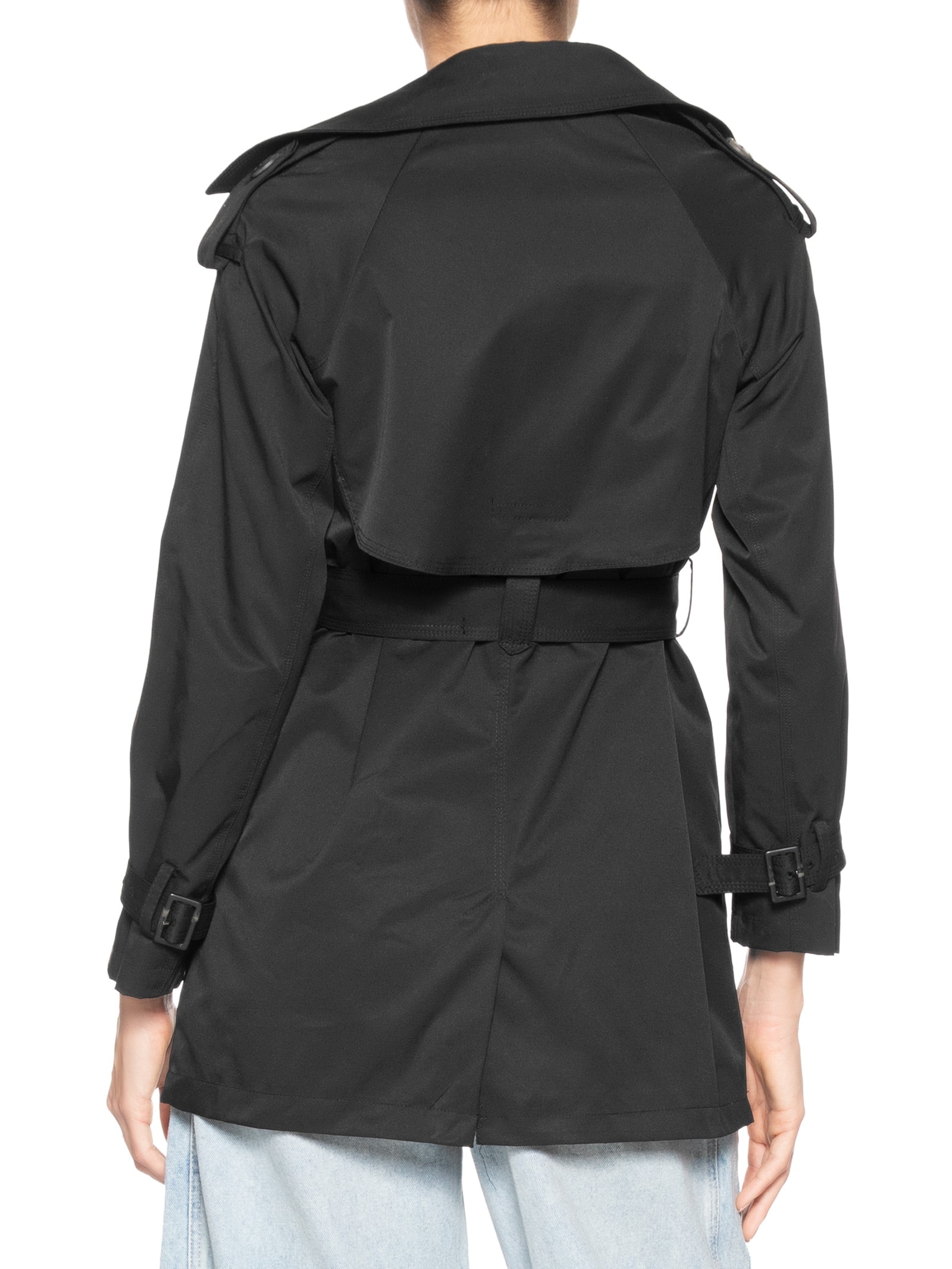 Casaco Feminino Trench Coat Preto Market 33