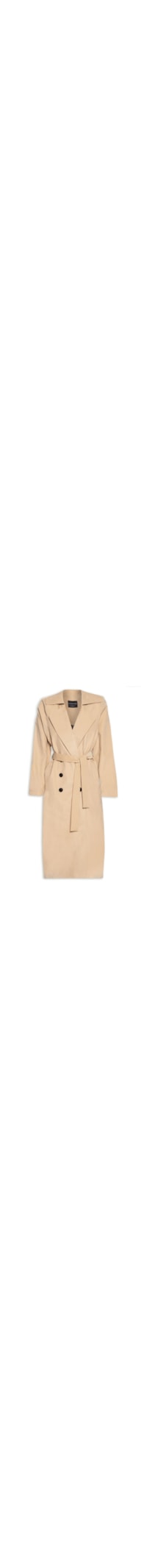 Casaco Feminino Trench Coat Super Midi - Bege