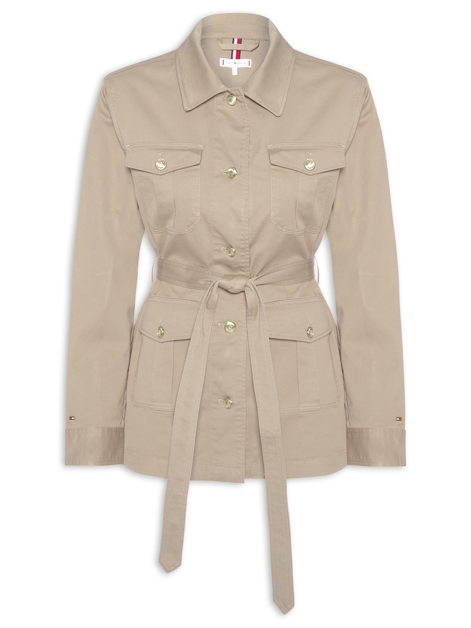 Casaco Feminino Trench Field Ls Bege Tommy Hilfiger