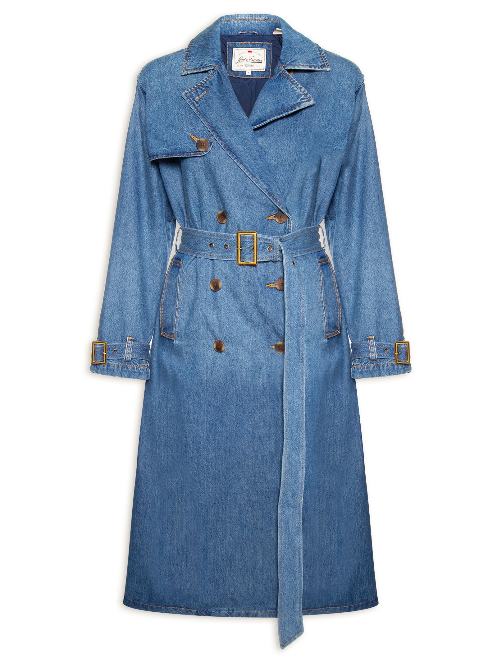Levi'S - Casaco Feminino Trench Spade - Azul