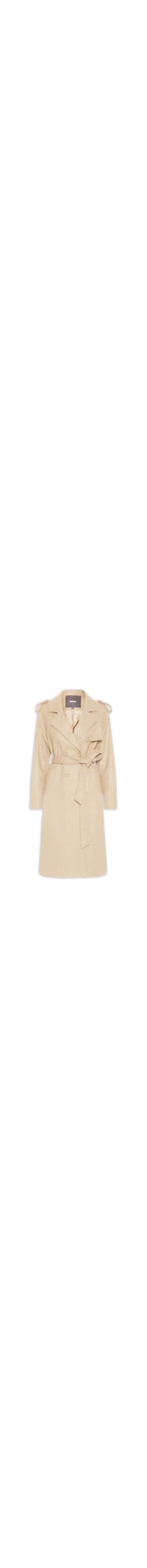 Casaco Feminino Trenchcoat Alongado Com Bolso - Bege