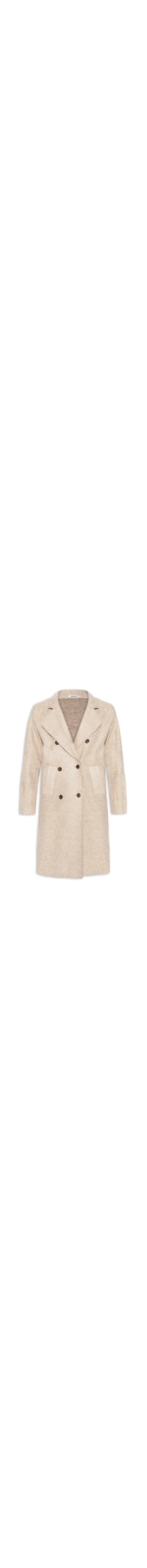 Casaco Feminino Trenchcoat Básico Alongado - Bege