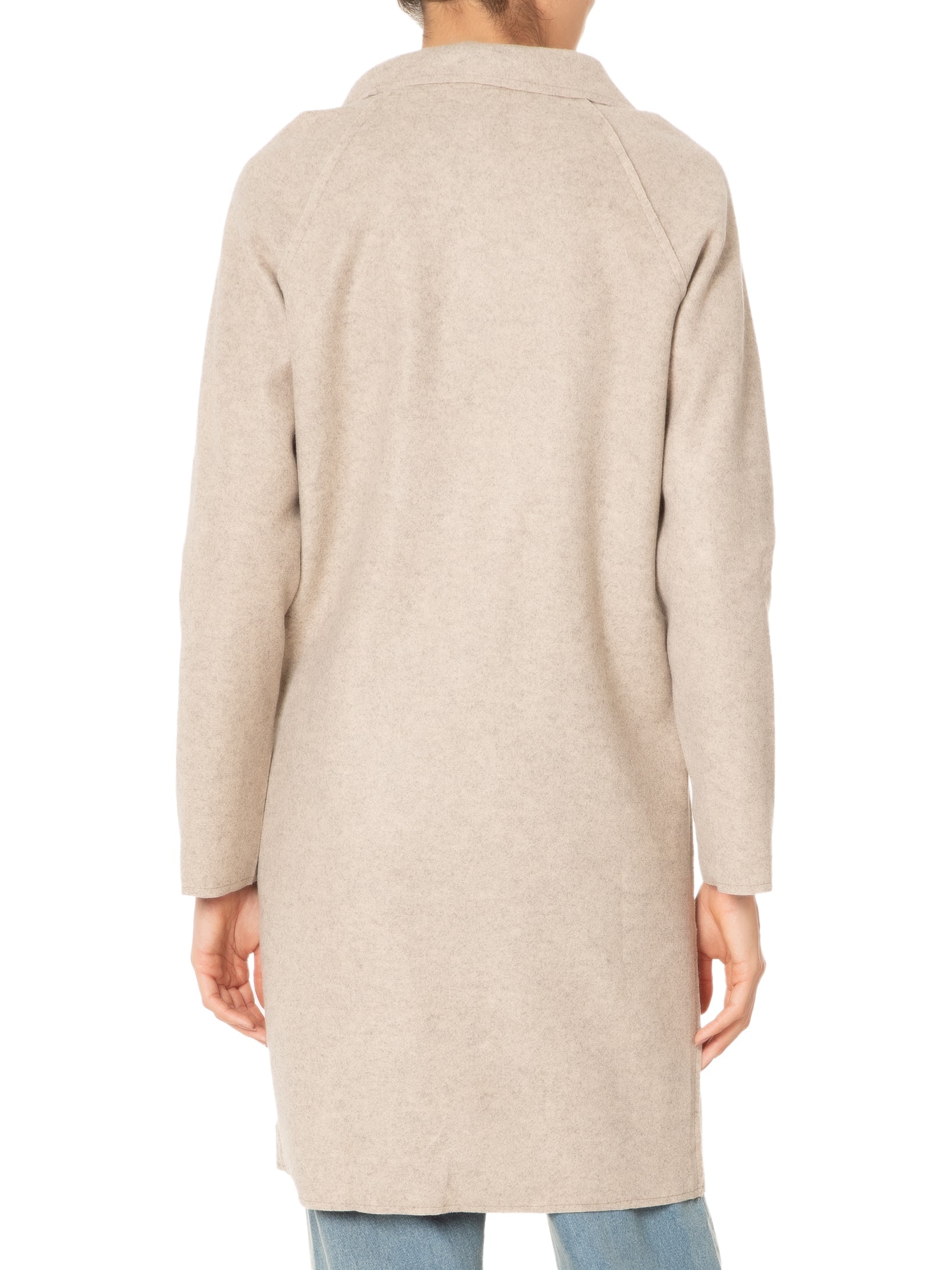 Casaco Feminino Trenchcoat Básico Alongado Bege Basiq