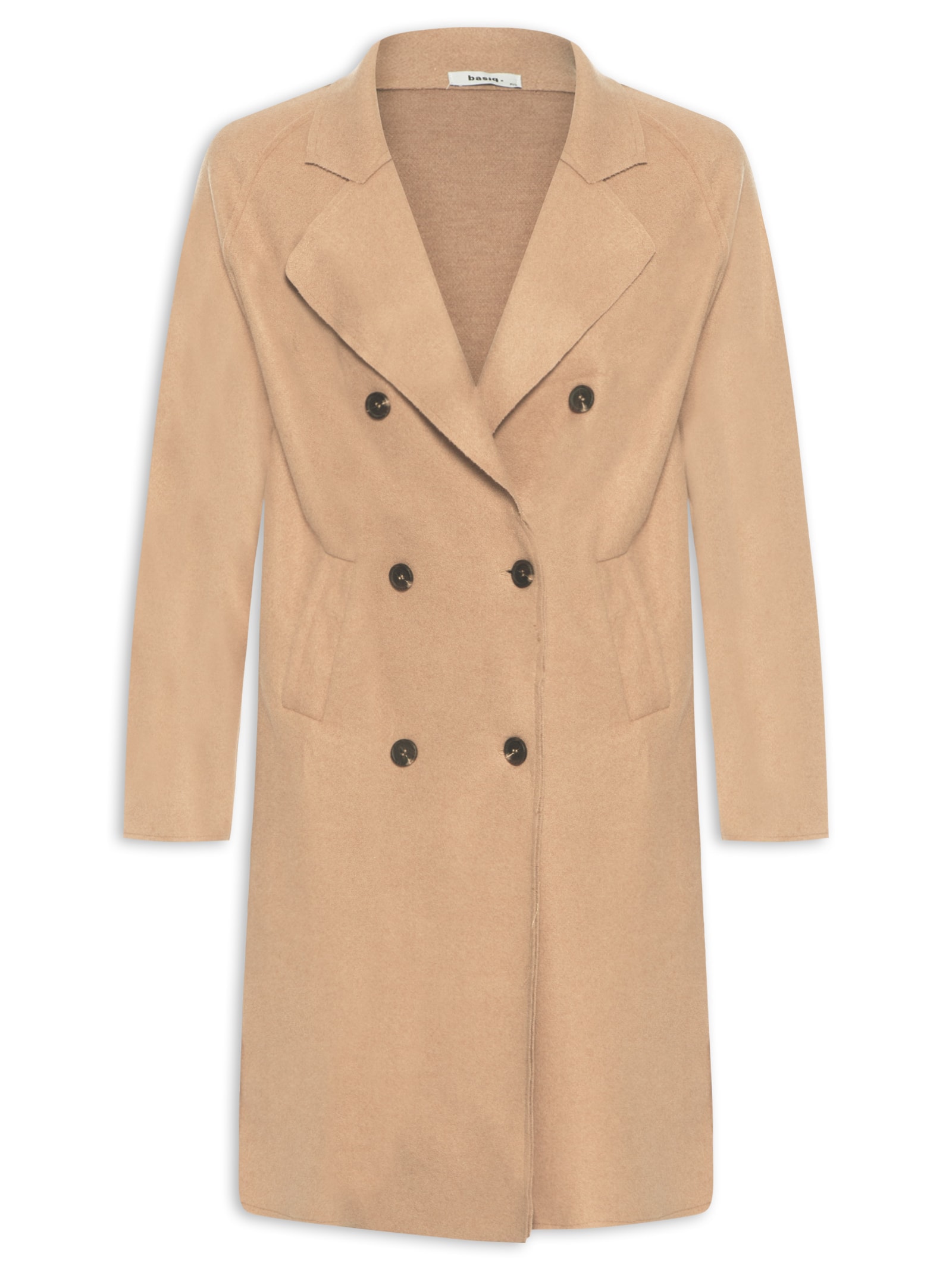 Casaco Feminino Trenchcoat Básico Alongado Marrom Basiq