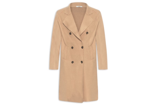 Casaco Feminino Trenchcoat Básico Alongado - Marrom