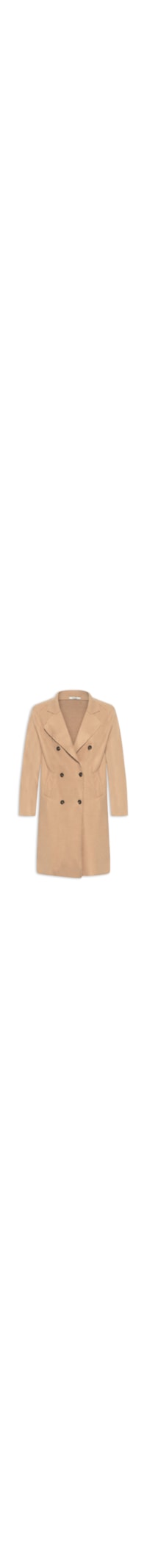Casaco Feminino Trenchcoat Básico Alongado - Marrom