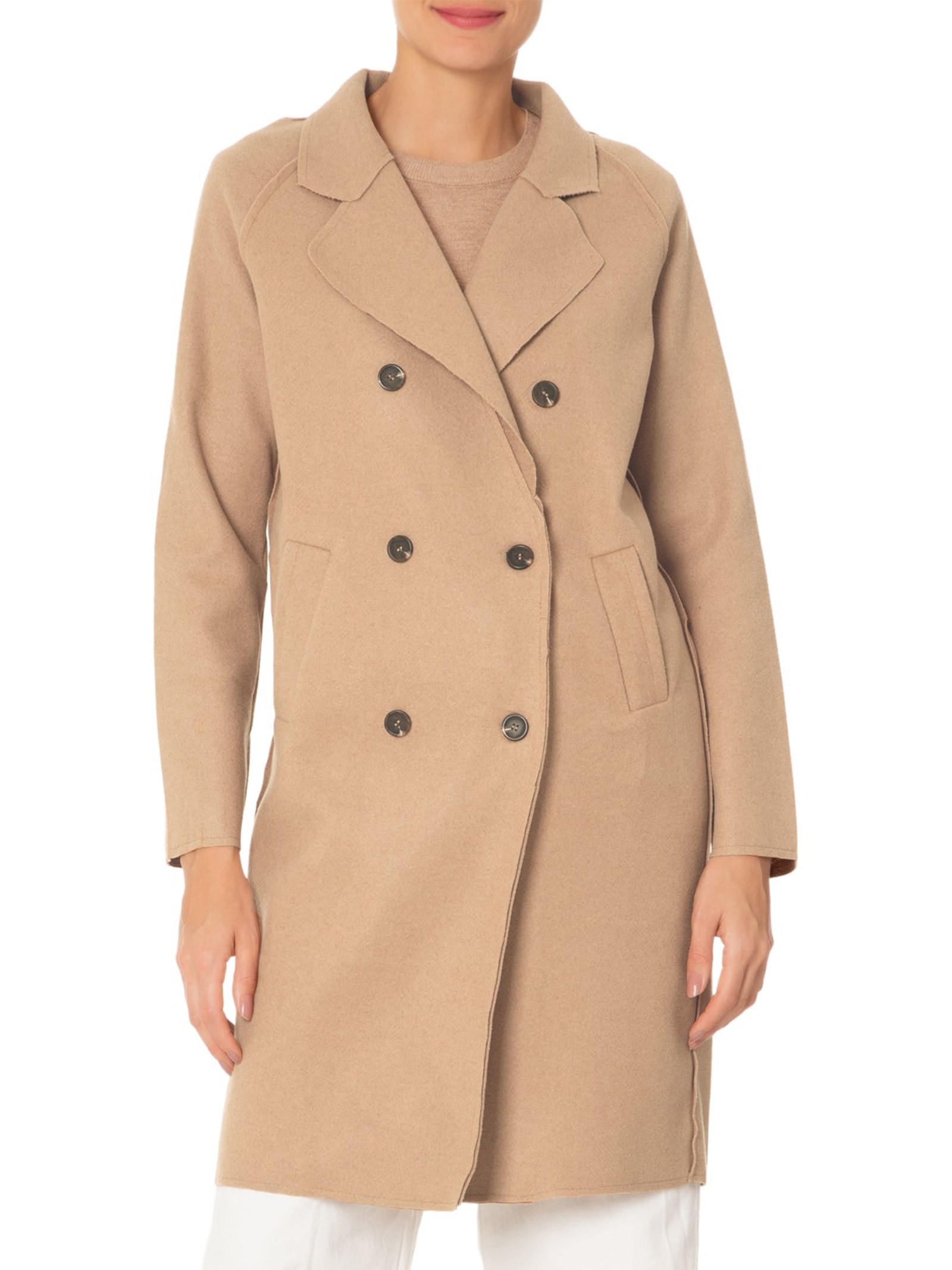 Casaco Feminino Trenchcoat Básico Alongado Marrom Basiq