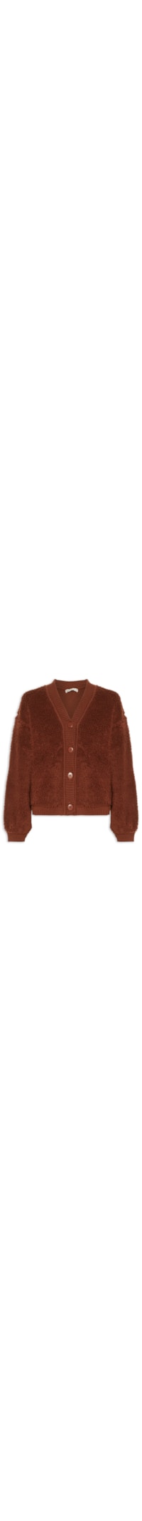 Casaco Feminino Tricot Atoalhado - Marrom