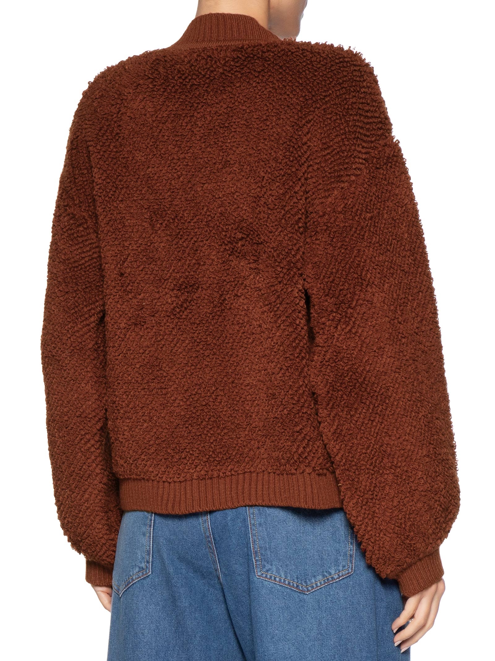 Casaco Feminino Tricot Atoalhado Marrom Dress To