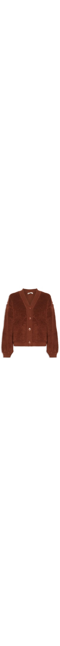 Casaco Feminino Tricot Atoalhado - Marrom