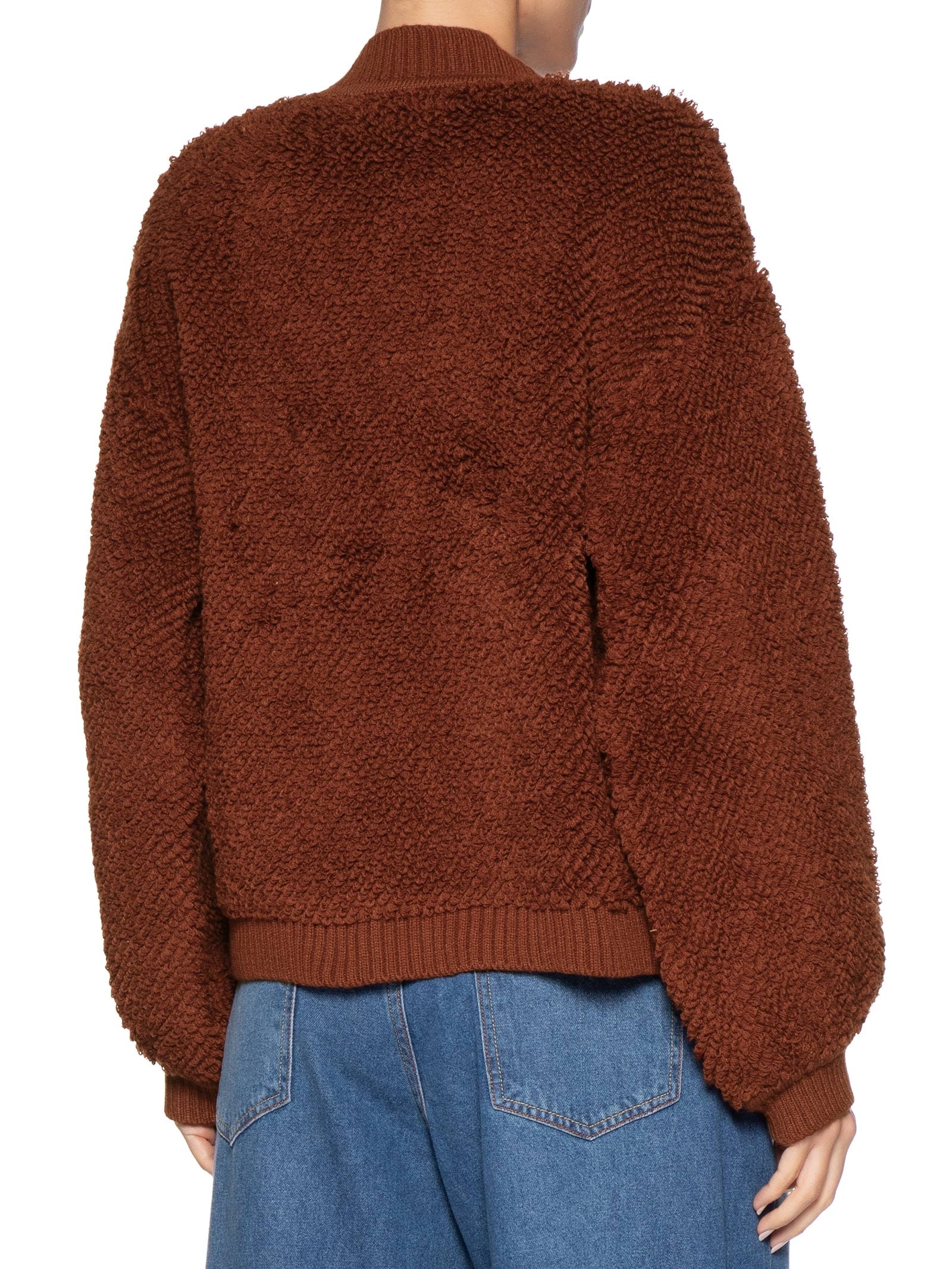 Casaco Feminino Tricot Atoalhado Marrom Dress To