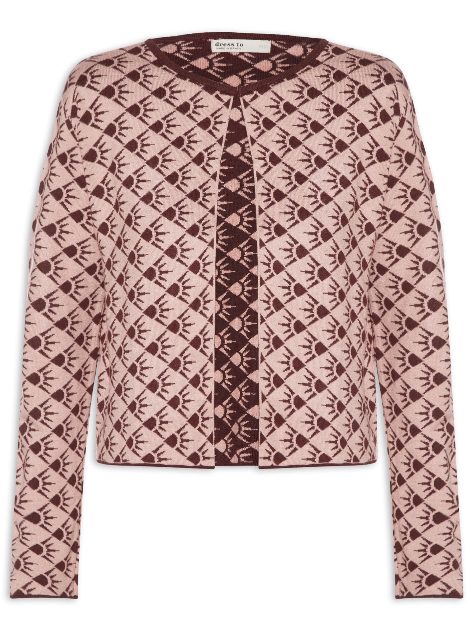 Casaco Feminino Tricot Floriluz Rosa Dress To