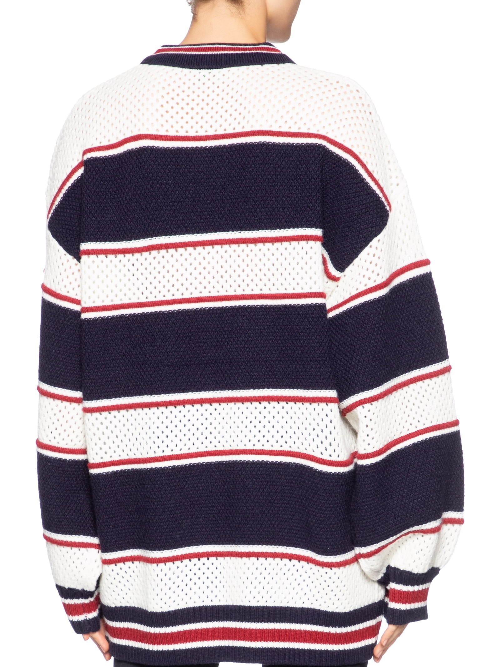 Casaco Feminino Tricot Listra Náutica Azul Farm