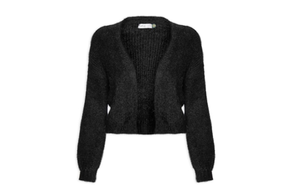 Casaco Feminino Tricot Pelinho - Preto