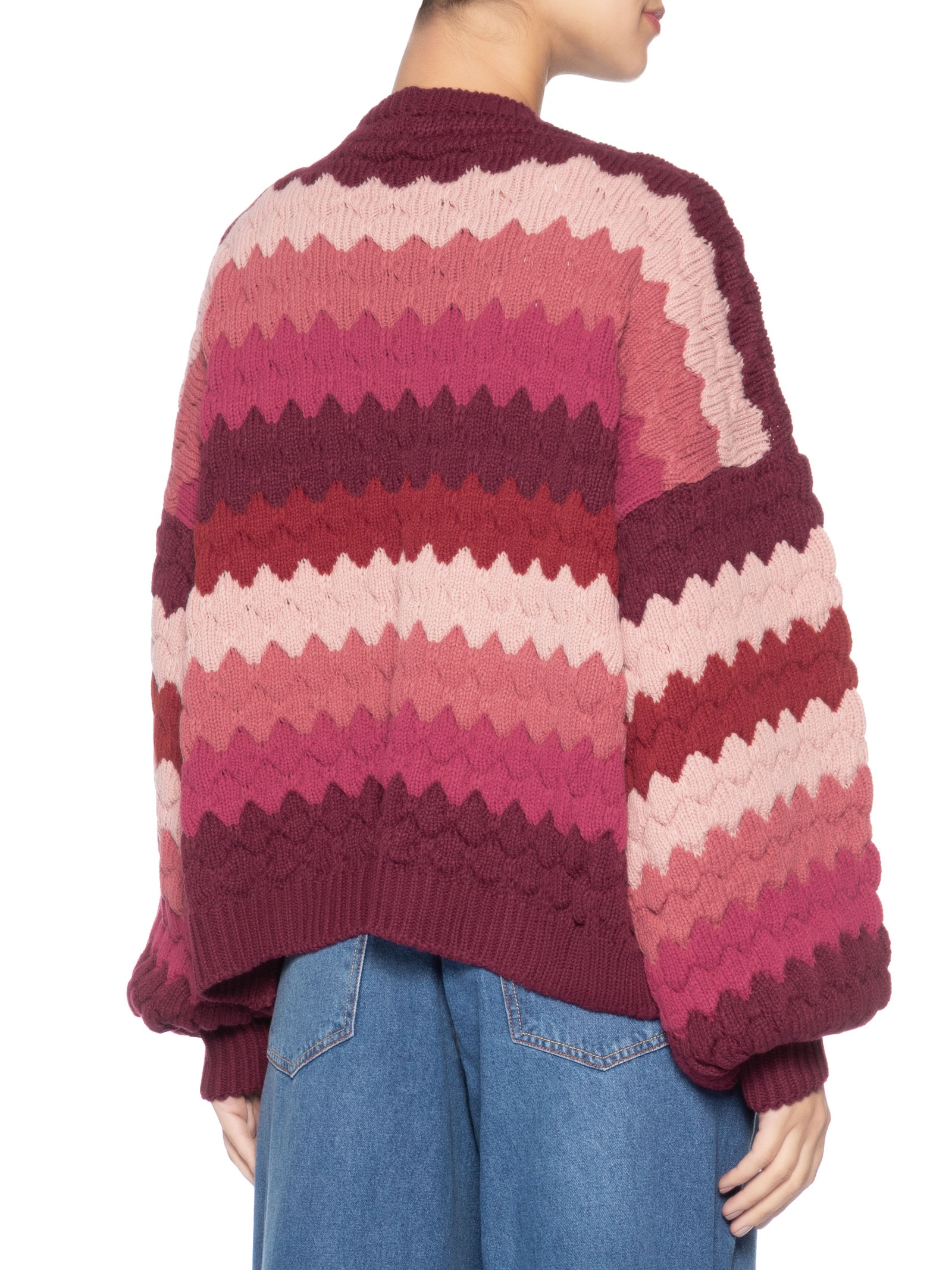 Casaco Feminino Tricot Texturizado Colorido – Rosa Dress To