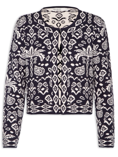 Casaco Feminino Tricot Tropikat – Preto