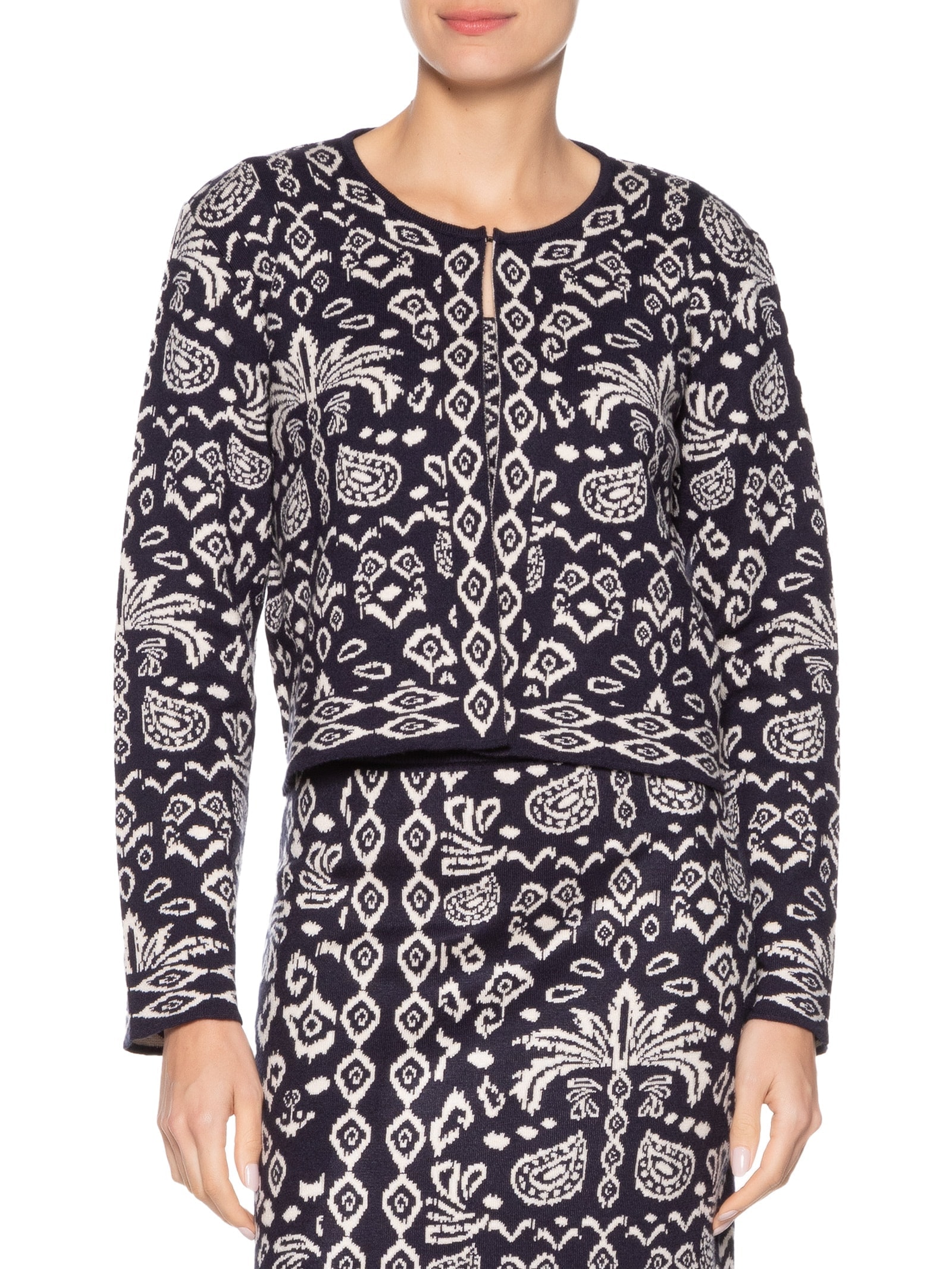 Casaco Feminino Tricot Tropikat Preto Dress To