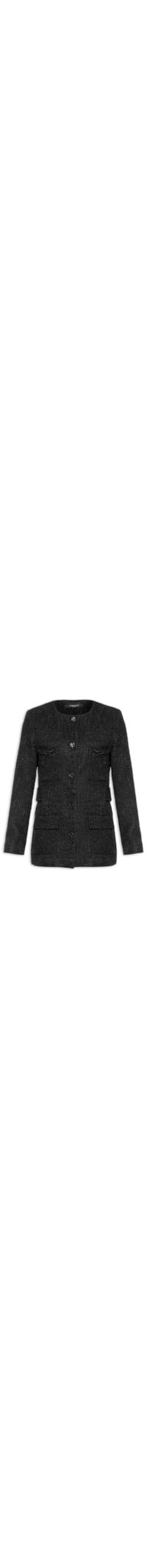 Casaco Feminino Tweed - Preto