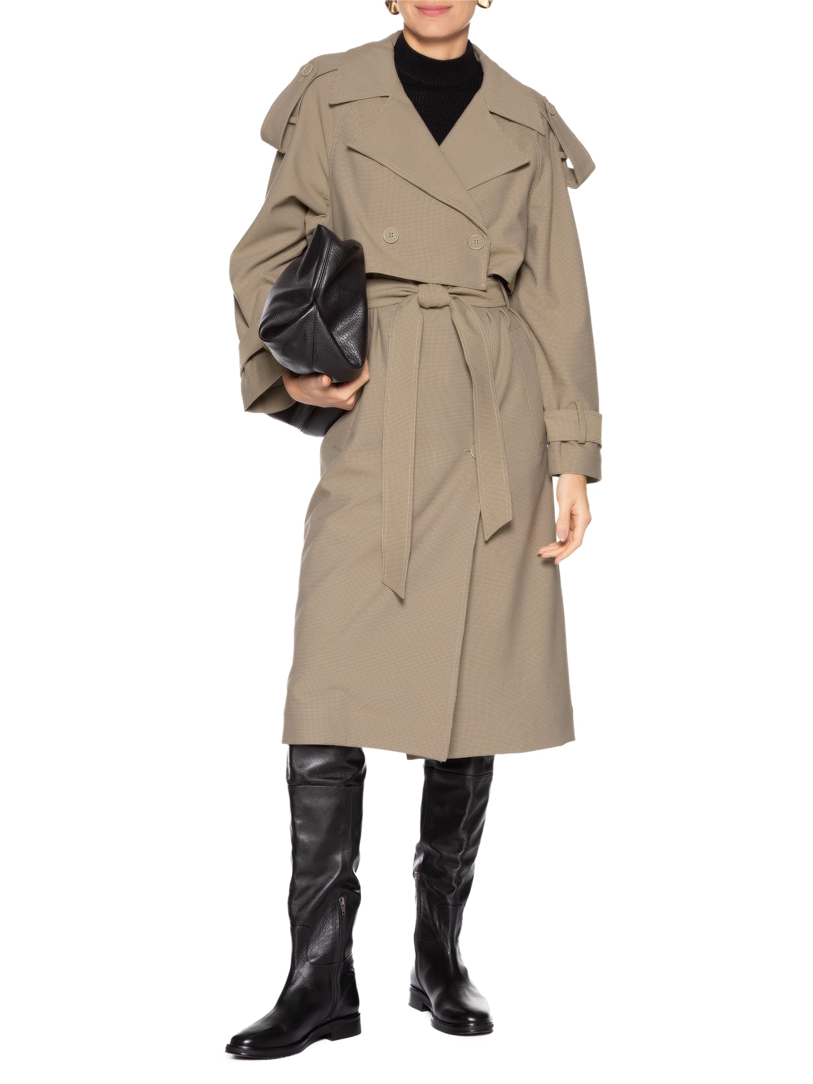 Casaco Feminino Xadrez Marrom Animale