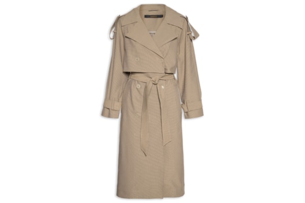 Casaco Feminino Xadrez - Marrom